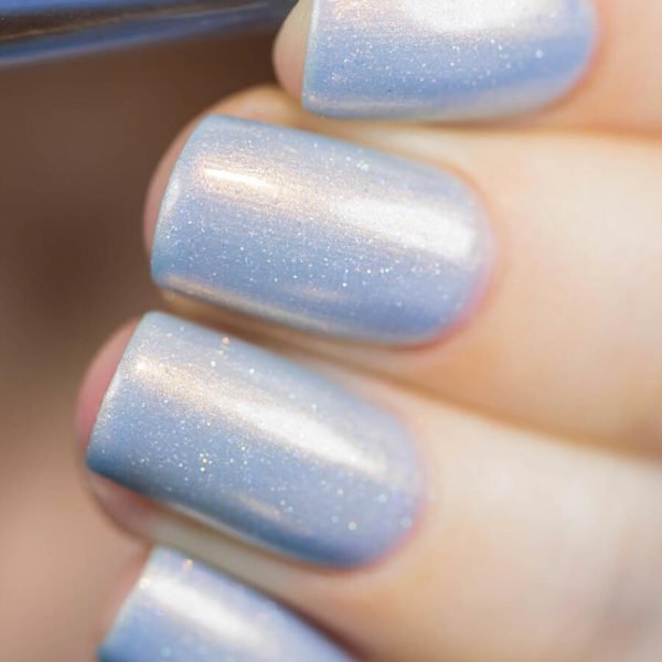 Vernis Pailleté Bleu Clair