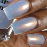 Vernis Pailleté Bleu Clair