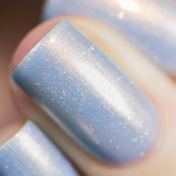 Vernis Pailleté Bleu Clair