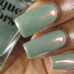 Vernis Pailleté Vert Tendre
