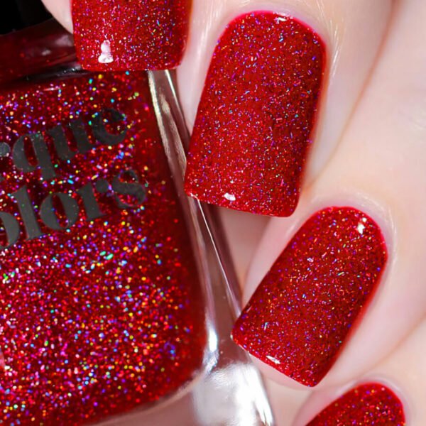 Vernis Gelée Rouge Pailleté